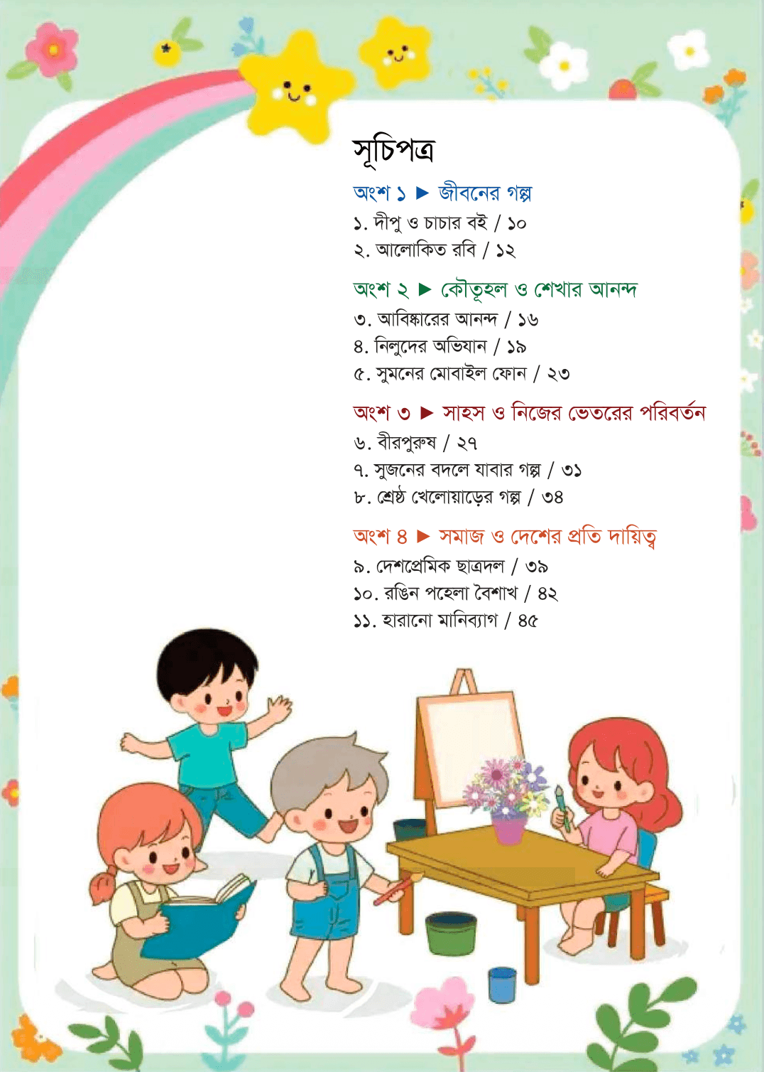 বইয়ের বিষয়সূচি